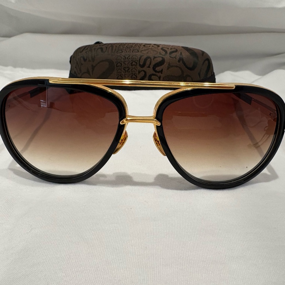 NEW! DITA MACH-TWO DRX-2031B BLACK & WELLOW GOLD FRAME 100% AUTHENTIC